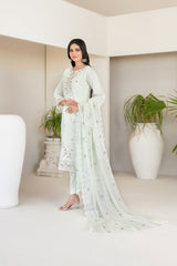 3-PC Unstitched Fancy Embroidered Viscose Najwa By Tawakkal Fabrics | D-4388