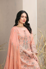 D-9982 | 3PC Semi-Stitched Arushi Collection By Tawakkal Fabrics