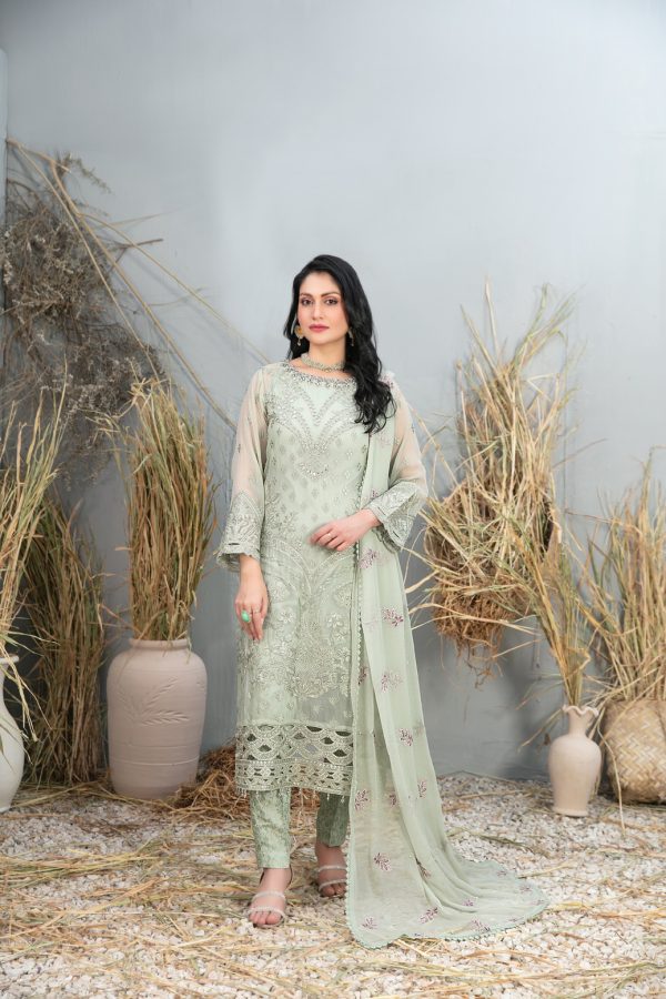 D-9983 | 3PC Semi-Stitched Arushi Collection By Tawakkal Fabrics