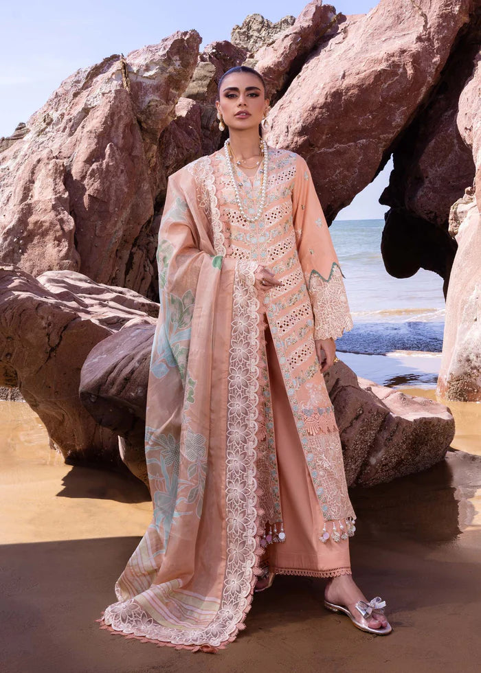 SWEET PEA | 3PC Unstitched Luxury Lawn Oasis By Akbar Aslam