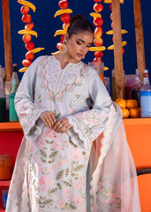 BEGONIA | 3PC Unstitched Luxury Lawn Oasis By Akbar Aslam