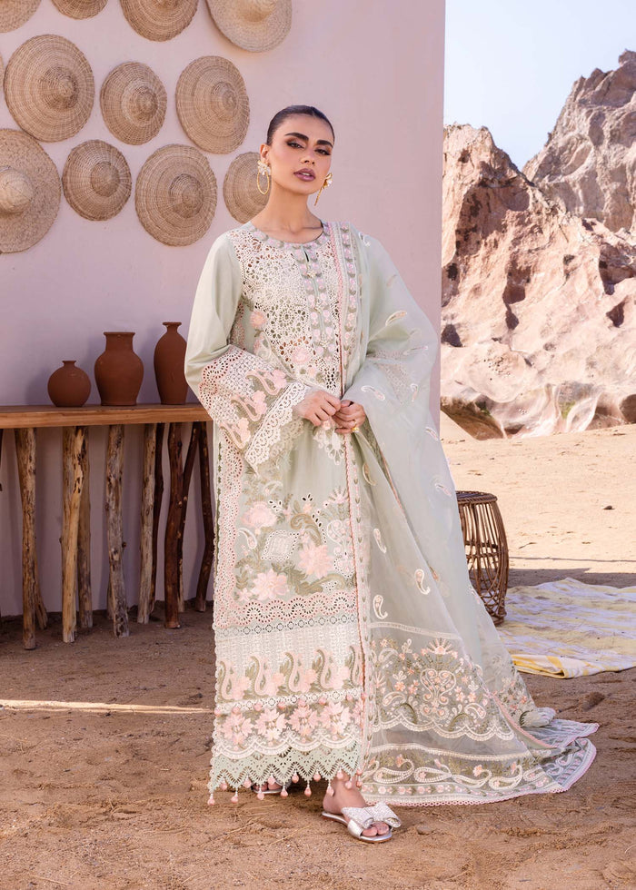 ALBERTA | 3PC Unstitched Luxury Lawn Oasis By Akbar Aslam