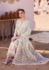 ALBERTA | 3PC Unstitched Luxury Lawn Oasis By Akbar Aslam