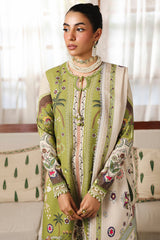 3-PC Unstitched Jacquard Weaved Digital Printed Qprints By Qalamakar | TAHLIA