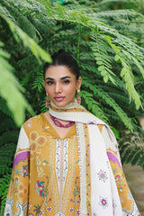 3-PC Unstitched Jacquard Weaved Digital Printed Qprints By Qalamakar | CELINA