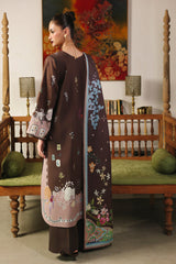 3-PC Unstitched Jacquard Weaved Digital Printed Qprints By Qalamakar | RABELLA