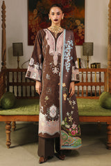 3-PC Unstitched Jacquard Weaved Digital Printed Qprints By Qalamakar | RABELLA