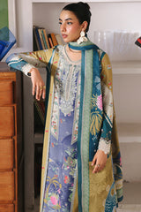 3-PC Unstitched Jacquard Weaved Digital Printed Qprints By Qalamakar | ALINA