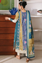 3-PC Unstitched Jacquard Weaved Digital Printed Qprints By Qalamakar | ALINA