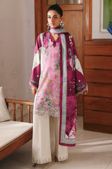 3-PC Unstitched Jacquard Weaved Digital Printed Qprints By Qalamakar | KENNA