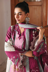 3-PC Unstitched Jacquard Weaved Digital Printed Qprints By Qalamakar | KENNA