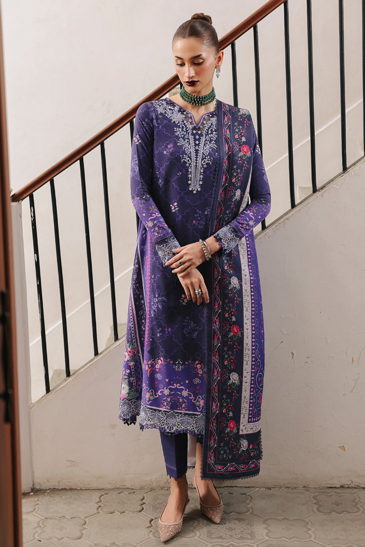 3-PC Unstitched Jacquard Weaved Digital Printed Qprints By Qalamakar | VANNA