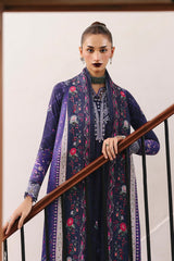3-PC Unstitched Jacquard Weaved Digital Printed Qprints By Qalamakar | VANNA