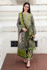3-PC Unstitched Embroidered Printed Linen By Charizma | CCW6-10
