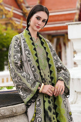 3-PC Unstitched Embroidered Printed Linen By Charizma | CCW6-10