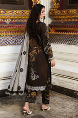3-PC Unstitched Embroidered Printed Linen By Charizma | CCW6-09