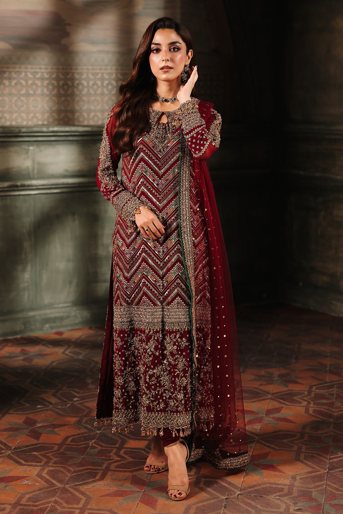 4-PC Unstitched Embroidered Luxury Dastan e Jashan By Charizma | DJW5-03