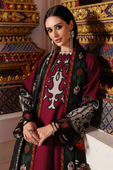3-PC Unstitched Embroidered Printed Linen By Charizma | CCW6-05