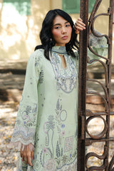 3-PC Unstitched Digital Printed Lawn Qprints By Qalamkar | ASHA