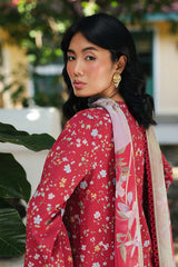 3-PC Unstitched Digital Printed Lawn Qprints By Qalamkar | LENA