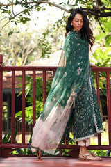 3-PC Unstitched Digital Printed Lawn Qprints By Qalamkar | GREER