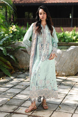 3-PC Unstitched Digital Printed Lawn Qprints By Qalamkar | SLONA