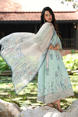 3-PC Unstitched Digital Printed Lawn Qprints By Qalamkar | SLONA