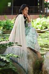 3-PC Unstitched Digital Printed Lawn Qprints By Qalamkar | SLONA