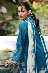 3-PC Unstitched Digital Printed Lawn Qprints By Qalamkar | CAIRE