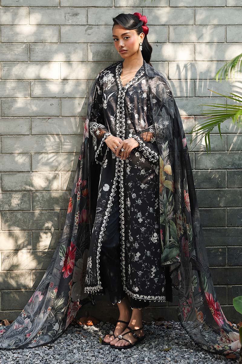 3-PC Unstitched Digital Printed Lawn Qprints By Qalamkar | EAVAN