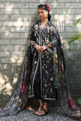 3-PC Unstitched Digital Printed Lawn Qprints By Qalamkar | EAVAN