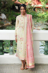 3-PC Unstitched Digital Printed Lawn Qprints By Qalamkar | MAIRI