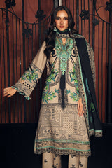 3-PC Unstitched Embroidered Linen Collection By Charizma