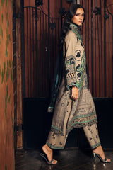 3-PC Unstitched Embroidered Linen Collection By Charizma