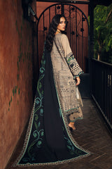 3-PC Unstitched Embroidered Linen Collection By Charizma