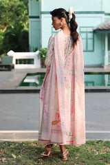 3-PC Unstitched Digital Printed Lawn Qprints By Qalamkar | ELARA