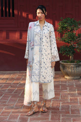 3-PC Unstitched Digital Printed Lawn Qprints By Qalamkar | AERIN