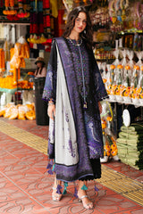 3-PC Unstitched Embroidered Printed Linen By Charizma | CCW6-07