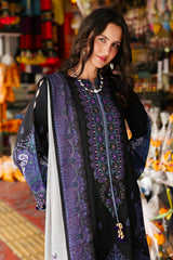 3-PC Unstitched Embroidered Printed Linen By Charizma | CCW6-07