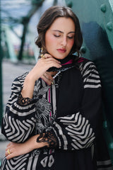 3-PC Unstitched Embroidered Printed Linen By Charizma | CCW6-01