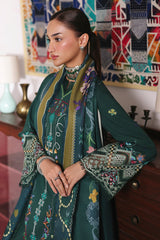 3-PC Unstitched Jacquard Weaved Digital Printed Qprints By Qalamakar | KARLA