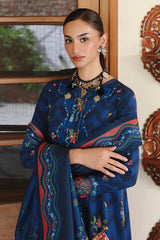 3-PC Unstitched Jacquard Weaved Digital Printed Qprints By Qalamakar | SILAS