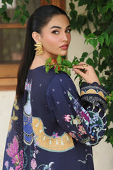 3-PC Unstitched Jacquard Weaved Digital Printed Qprints By Qalamakar | ALLAN