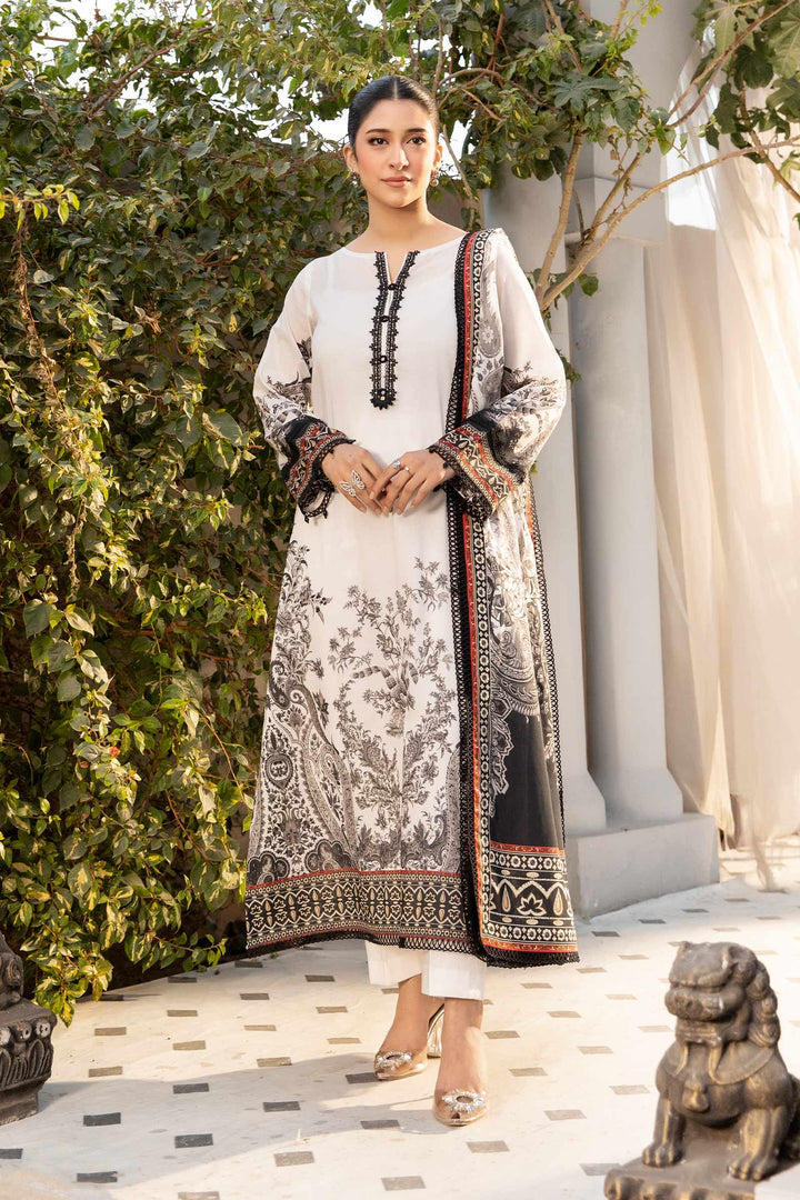 3 Pc Unstitched Printed Lawn Suit Elaheh By M.Basic | MB-ELHV1-05