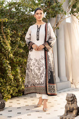 3 Pc Unstitched Printed Lawn Suit Elaheh By M.Basic | MB-ELHV1-05