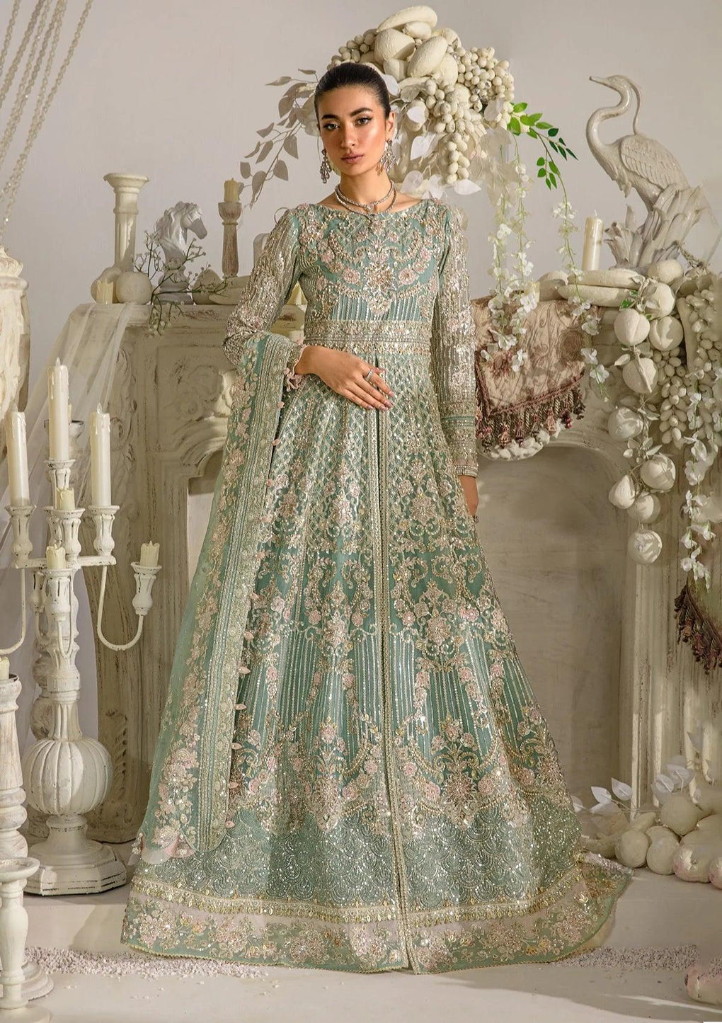 EFE-02 ELSA | 3Pc Unstitched Suit Festive Formal Exhibit Evara By Elaf Premium