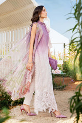 MPT-2506-B | 3Pc Unstitched Suit Printed Lawn Spring Summer 25 M Print By Maria B