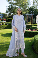 3-PC Unstitched Embroidered Lawn Amani By Raeesa Premium | AM-007