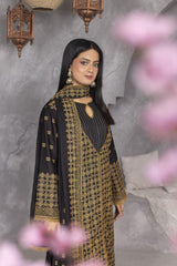 4-PC Unstitched Lawn Embroidery Sequence Shirt Crinkle Embroidered Dupatta |WL-143
