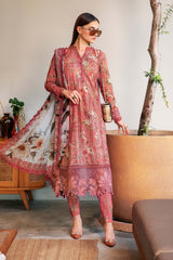 MPT-2508-A | 3Pc Unstitched Suit Printed Lawn Spring Summer 25 M Print By Maria B